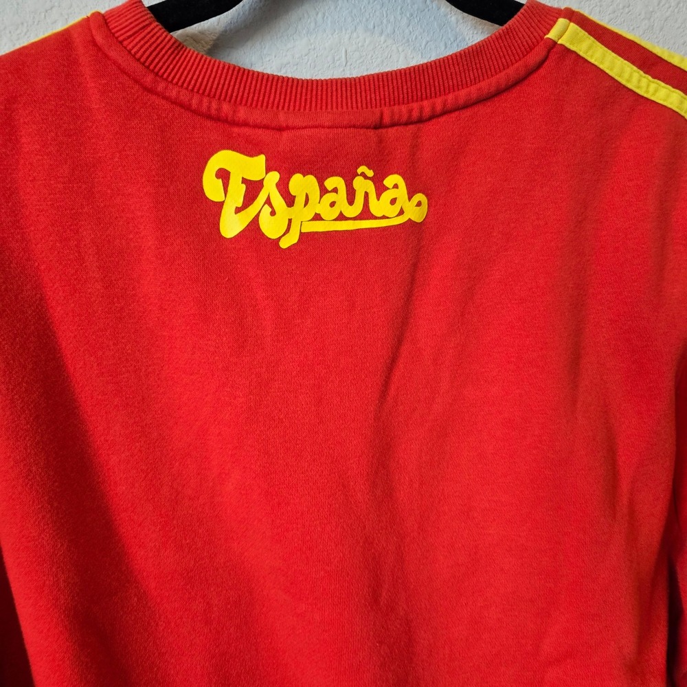 2011 Adidas Originals Mens Espana Spain Red Sweatshirt Size L, World Cup Soccer - Picture 4 of 7